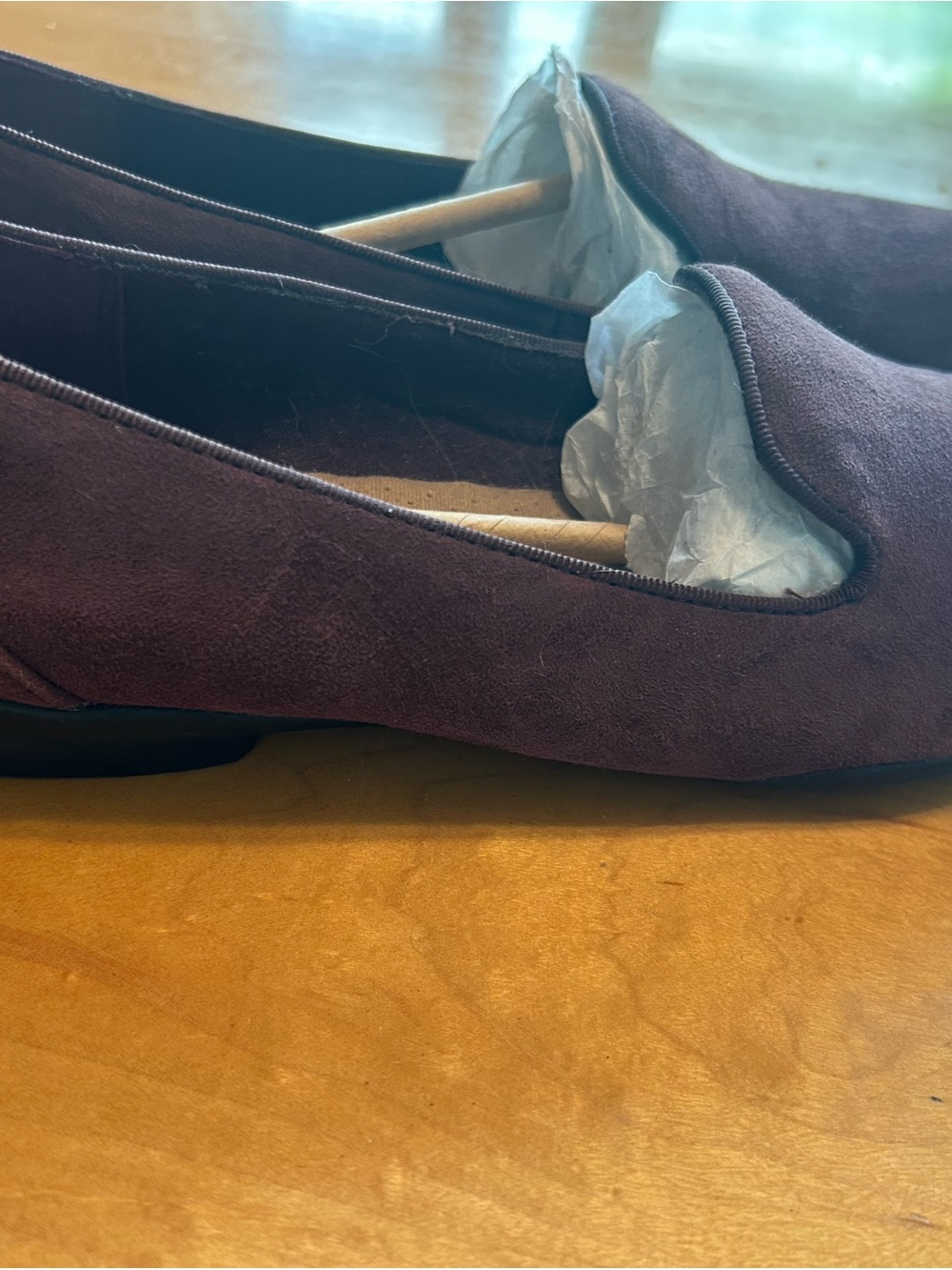 Clarks Women's Plum Suede Slip-On Loafers - Picture 3 of 5